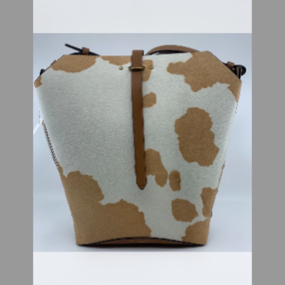 Tory Burch Mcgraw Calf Hair Hobo Shoulder Bag